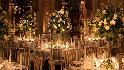 Wedding in Palm Court